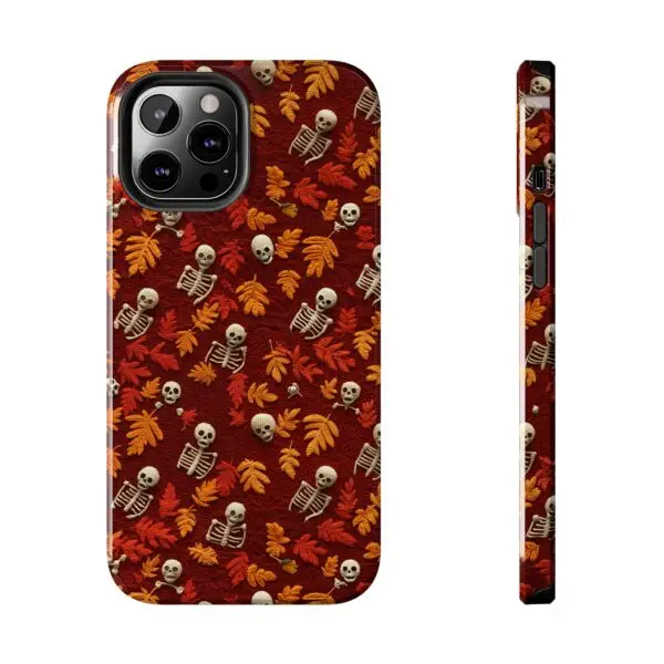 3D Orange Autumn Skeleton Tough Phone Cases for iPhone and Samsung - Image 54