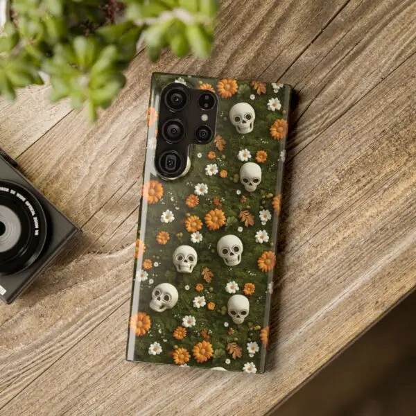 Autumn Requiem Mossy Autumn Skull Slim Phone Case for iPhone and Samsung - Image 56
