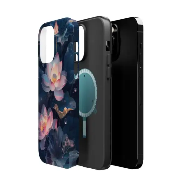 Dew-Kissed Lotus Magnetic Tough Case for iPhone and Samsung - Image 42