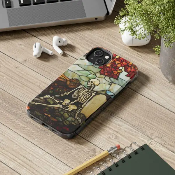 Autumn Graveyard Skeleton Tough Phone Cases for iPhone and Samsung - Image 90