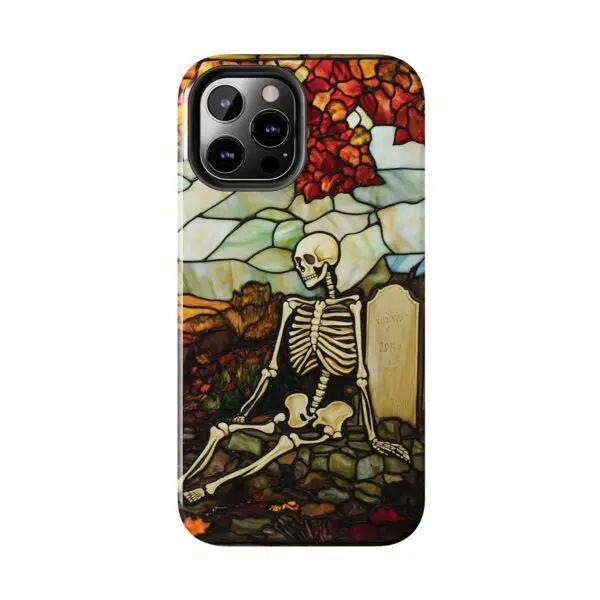 Autumn Graveyard Skeleton Tough Phone Cases for iPhone and Samsung - Image 54