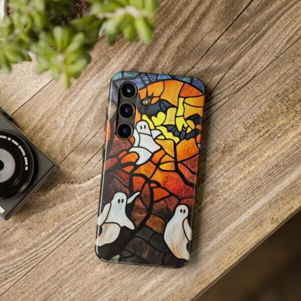 Spectral Stained Glass Halloween Tough Phone Case for iPhone and Samsung - Image 110