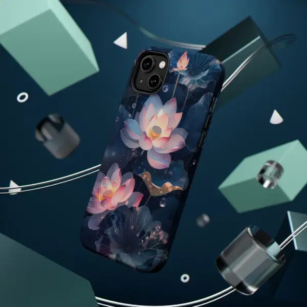 Dew-Kissed Lotus Magnetic Tough Case for iPhone and Samsung - Image 33
