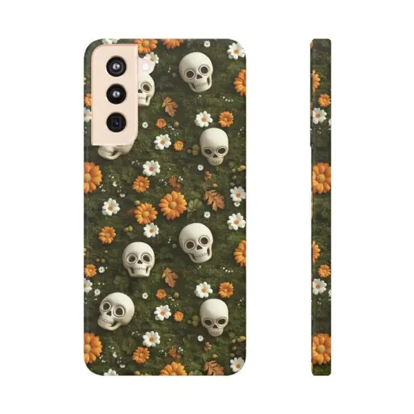 Autumn Requiem Mossy Autumn Skull Slim Phone Case for iPhone and Samsung - Image 63