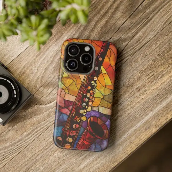 Symphonic Stained Glass Oboe Magnetic Tough Case for iPhone and Samsung - Image 100