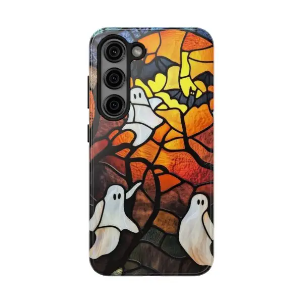 Spectral Stained Glass Halloween Tough Phone Case for iPhone and Samsung - Image 111