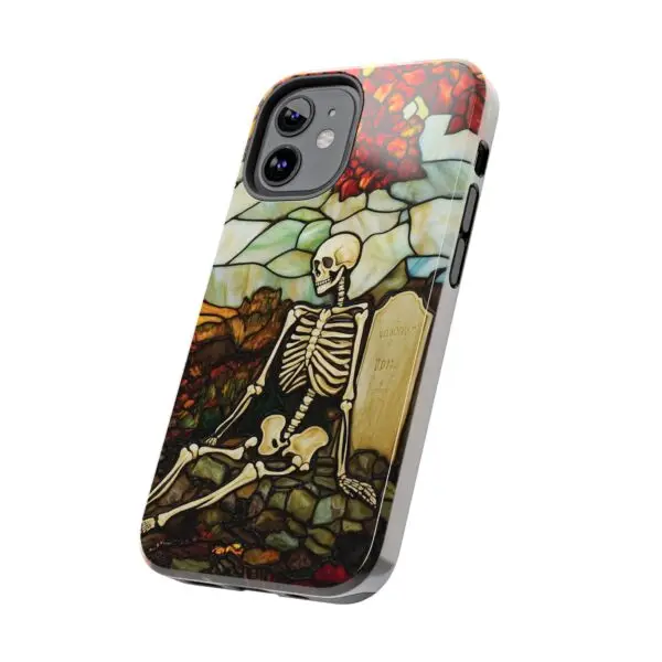 Autumn Graveyard Skeleton Tough Phone Cases for iPhone and Samsung - Image 43