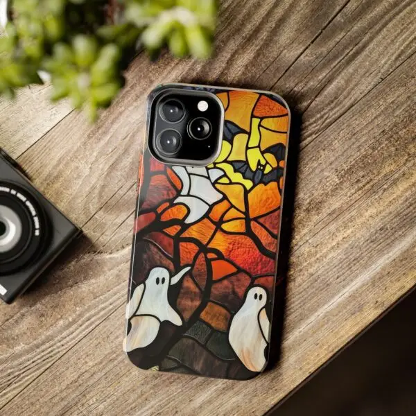 Spectral Stained Glass Halloween Tough Phone Case for iPhone and Samsung - Image 82