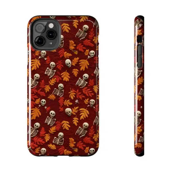 3D Orange Autumn Skeleton Tough Phone Cases for iPhone and Samsung - Image 30