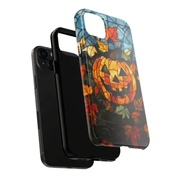 Luminous Lantern Halloween Stained Glass Tough Phone Case for iPhone and Samsung - Image 99