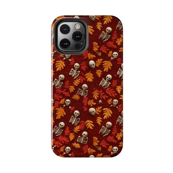 3D Orange Autumn Skeleton Tough Phone Cases for iPhone and Samsung - Image 49