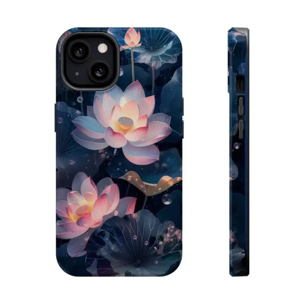 Dew-Kissed Lotus Magnetic Tough Case for iPhone and Samsung - Image 46