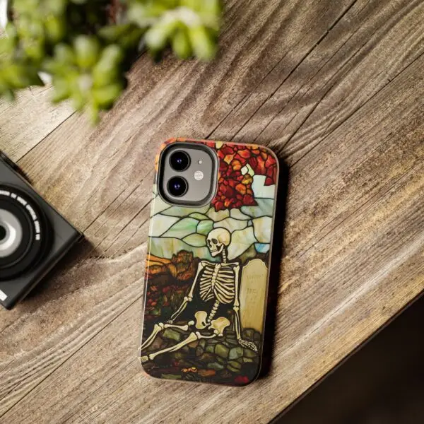 Autumn Graveyard Skeleton Tough Phone Cases for iPhone and Samsung - Image 46