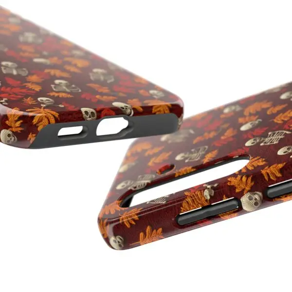 3D Orange Autumn Skeleton Tough Phone Cases for iPhone and Samsung - Image 108