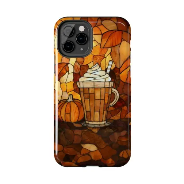 Stained Glass Pumpkin Spice Latte (PSL) Tough Phone Case for iPhone and Samsung - Image 24