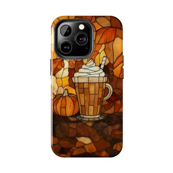 Stained Glass Pumpkin Spice Latte (PSL) Tough Phone Case for iPhone and Samsung - Image 72