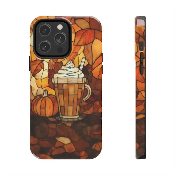 Stained Glass Pumpkin Spice Latte (PSL) Tough Phone Case for iPhone and Samsung - Image 87