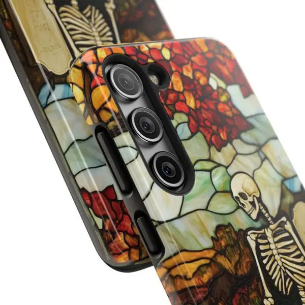 Autumn Graveyard Skeleton Tough Phone Cases for iPhone and Samsung - Image 112