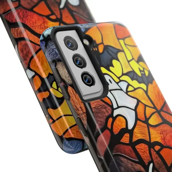 Spectral Stained Glass Halloween Tough Phone Case for iPhone and Samsung - Image 122