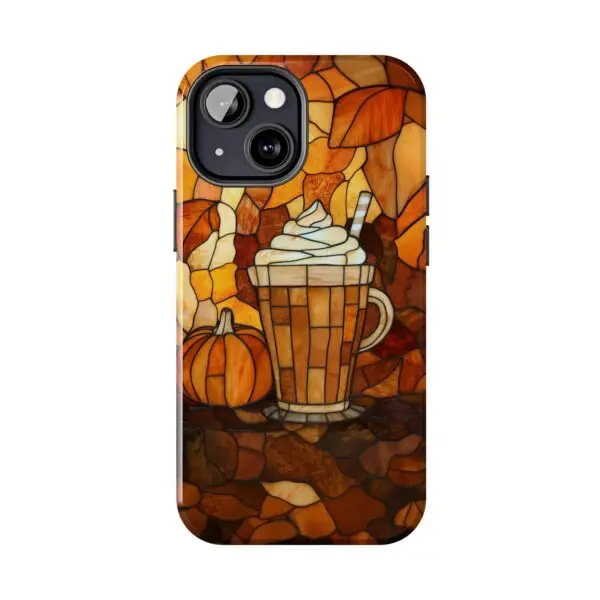 Stained Glass Pumpkin Spice Latte (PSL) Tough Phone Case for iPhone and Samsung - Image 66