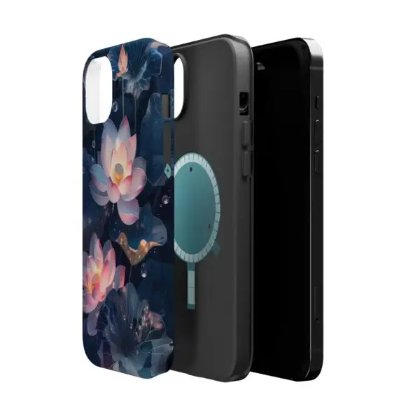 Dew-Kissed Lotus Magnetic Tough Case for iPhone and Samsung - Image 32