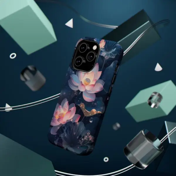 Dew-Kissed Lotus Magnetic Tough Case for iPhone and Samsung - Image 23
