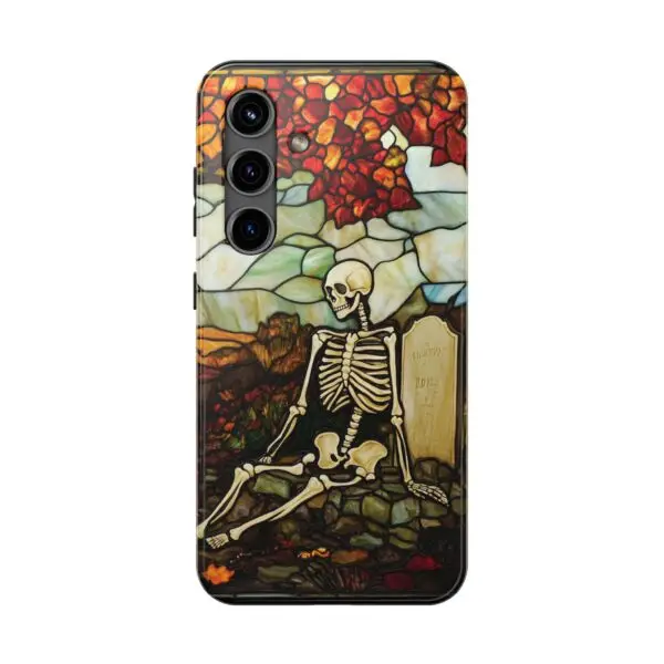 Autumn Graveyard Skeleton Tough Phone Cases for iPhone and Samsung - Image 106