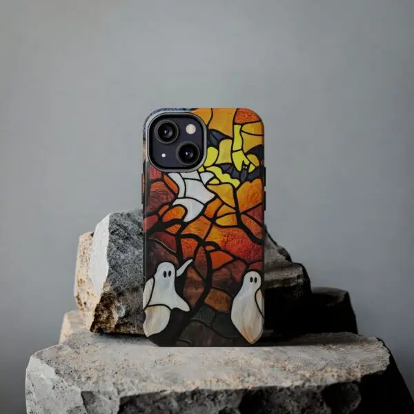 Spectral Stained Glass Halloween Tough Phone Case for iPhone and Samsung - Image 69