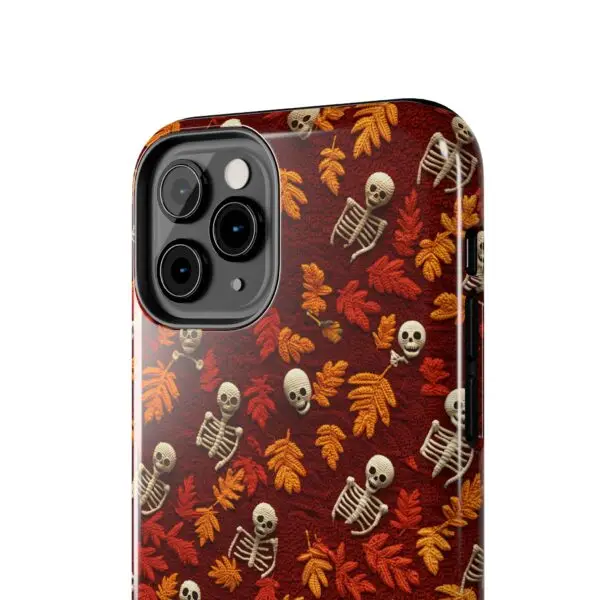 3D Orange Autumn Skeleton Tough Phone Cases for iPhone and Samsung - Image 23
