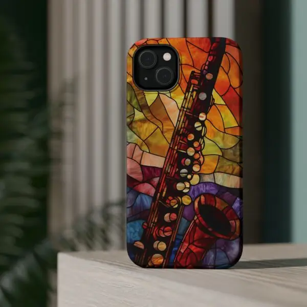 Symphonic Stained Glass Oboe Magnetic Tough Case for iPhone and Samsung - Image 34