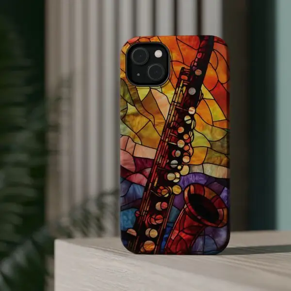 Symphonic Stained Glass Oboe Magnetic Tough Case for iPhone and Samsung - Image 29