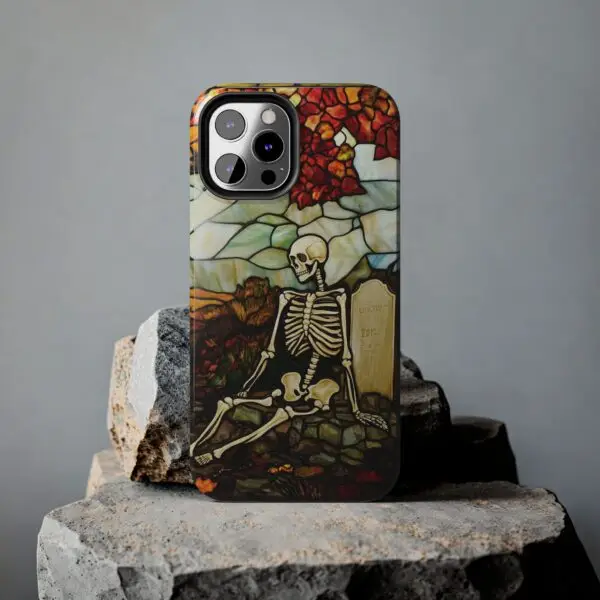 Autumn Graveyard Skeleton Tough Phone Cases for iPhone and Samsung - Image 57