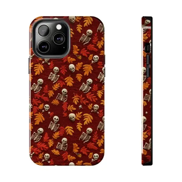 3D Orange Autumn Skeleton Tough Phone Cases for iPhone and Samsung - Image 78