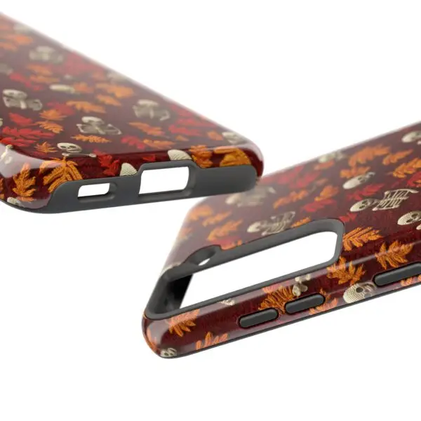 3D Orange Autumn Skeleton Tough Phone Cases for iPhone and Samsung - Image 123