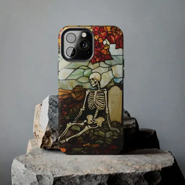 Autumn Graveyard Skeleton Tough Phone Cases for iPhone and Samsung - Image 81