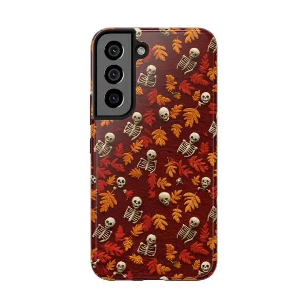3D Orange Autumn Skeleton Tough Phone Cases for iPhone and Samsung - Image 117