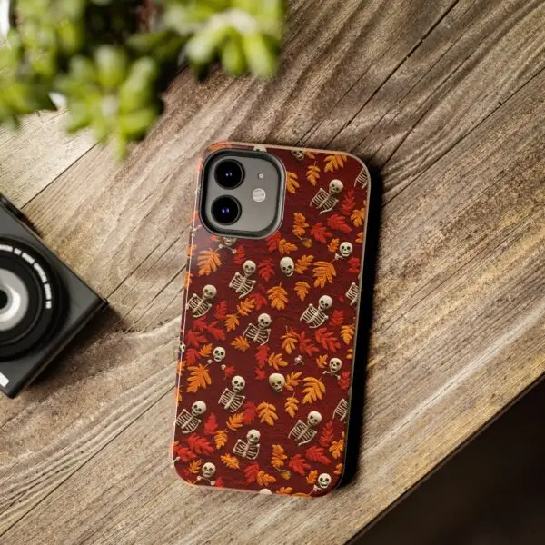3D Orange Autumn Skeleton Tough Phone Cases for iPhone and Samsung - Image 40