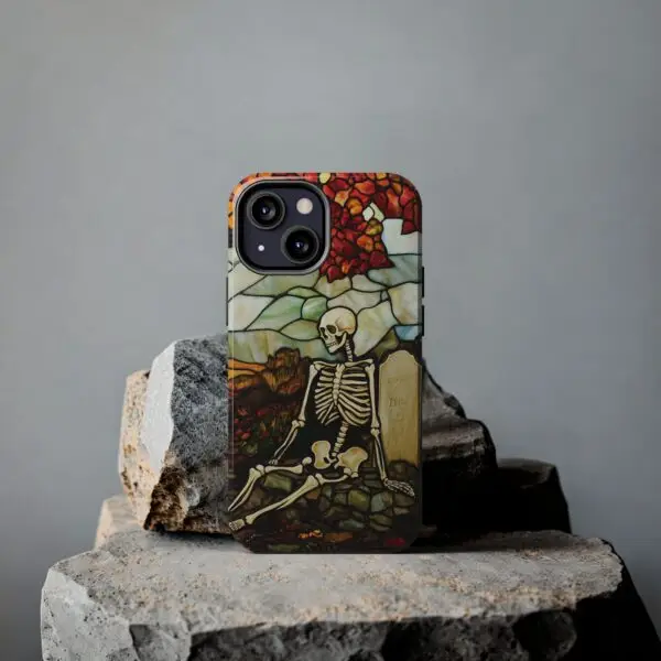 Autumn Graveyard Skeleton Tough Phone Cases for iPhone and Samsung - Image 69