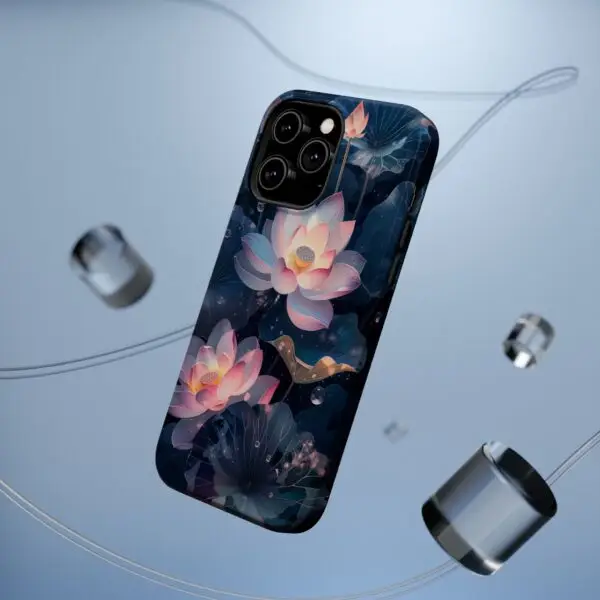 Dew-Kissed Lotus Magnetic Tough Case for iPhone and Samsung - Image 40