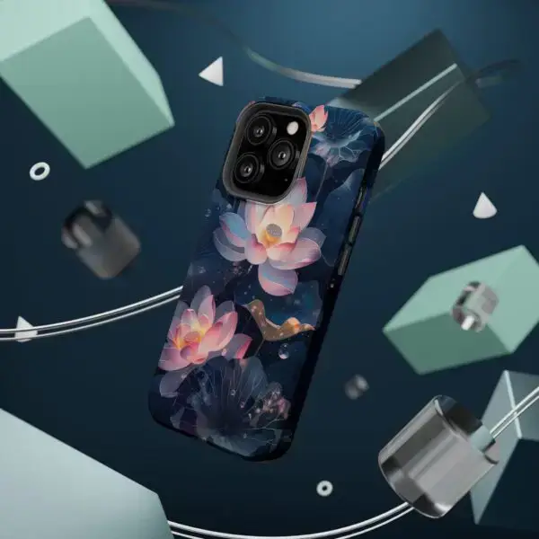 Dew-Kissed Lotus Magnetic Tough Case for iPhone and Samsung - Image 73
