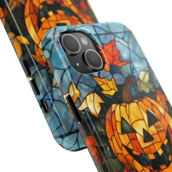 Luminous Lantern Halloween Stained Glass Tough Phone Case for iPhone and Samsung - Image 97