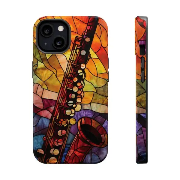 Symphonic Stained Glass Oboe Magnetic Tough Case for iPhone and Samsung - Image 46