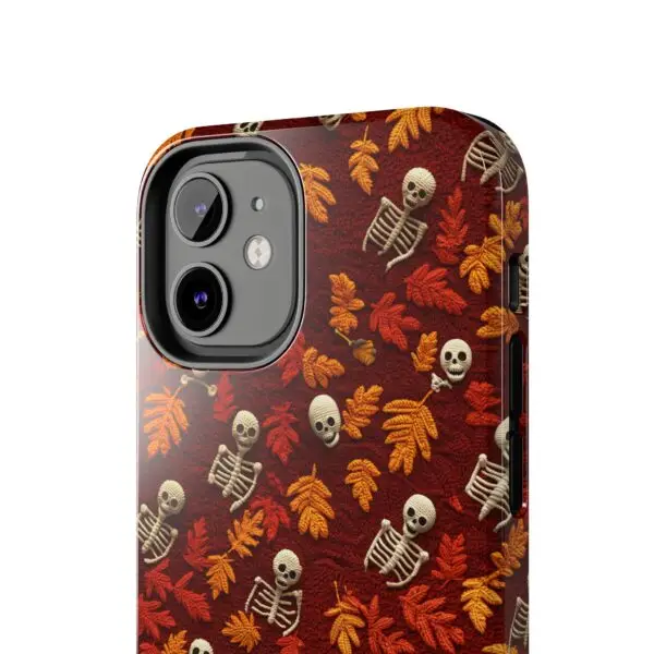 3D Orange Autumn Skeleton Tough Phone Cases for iPhone and Samsung - Image 41