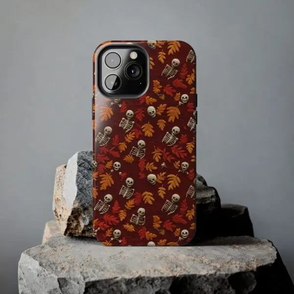 3D Orange Autumn Skeleton Tough Phone Cases for iPhone and Samsung - Image 81