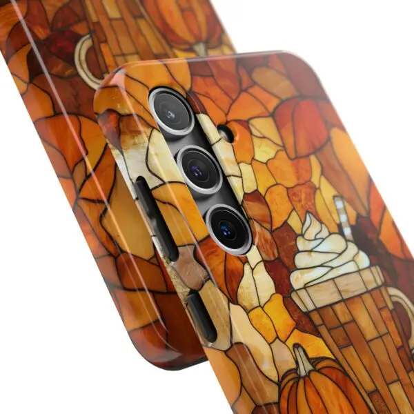 Stained Glass Pumpkin Spice Latte (PSL) Tough Phone Case for iPhone and Samsung - Image 107