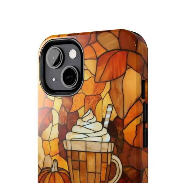 Stained Glass Pumpkin Spice Latte (PSL) Tough Phone Case for iPhone and Samsung - Image 62