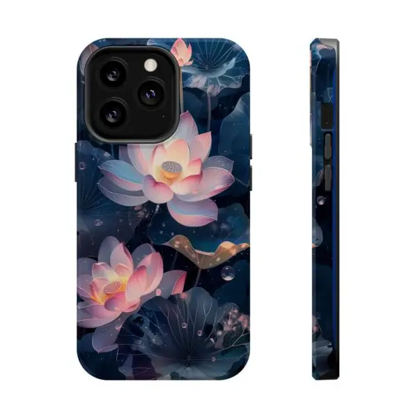 Dew-Kissed Lotus Magnetic Tough Case for iPhone and Samsung - Image 66