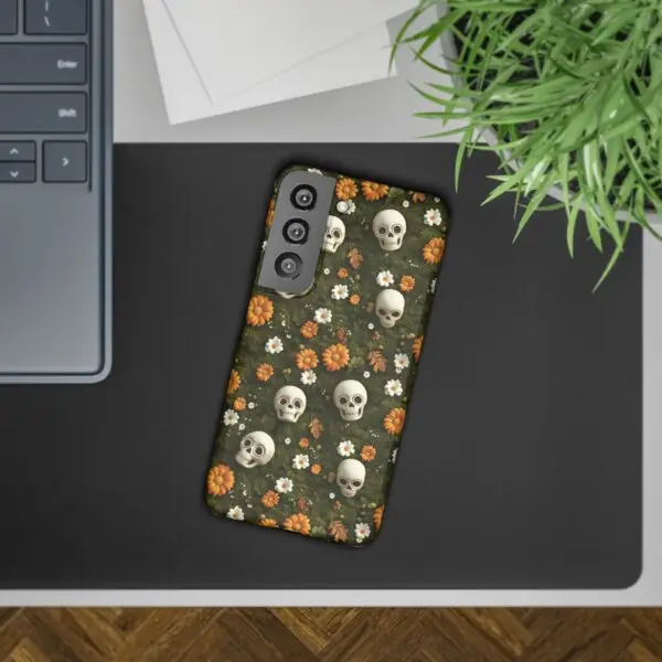 Autumn Requiem Mossy Autumn Skull Slim Phone Case for iPhone and Samsung - Image 58