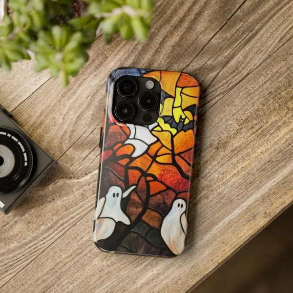 Spectral Stained Glass Halloween Tough Phone Case for iPhone and Samsung - Image 95