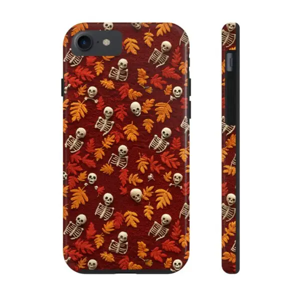 3D Orange Autumn Skeleton Tough Phone Cases for iPhone and Samsung - Image 7